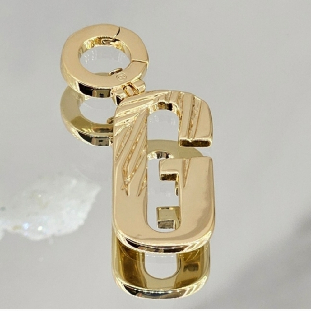 Gorjana Charm Gold "G" Parker 18k Gold Plated Classic Letter Initial Minimalist